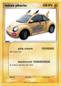 voiture pikachu