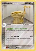 golden toilet
