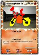 Flaming Biker