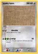 quality fabric