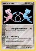 Mew and blue