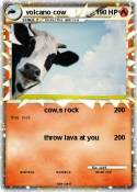 volcano cow
