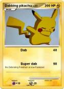 Dabbing pikachu