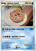 rainbow donut