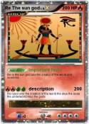 Re The sun god