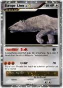Europe Lion