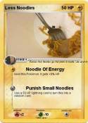 Less Noodles