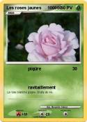 Les roses jaune