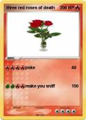three red roses