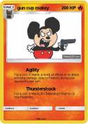 gun cup mokey