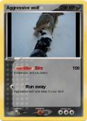 Aggressive wolf