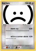 Sad face