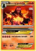 burnig godzilla