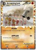 Screaming bear
