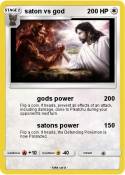 saton vs god