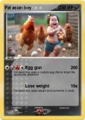 Fat asian boy