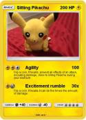 Sitting Pikachu
