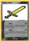 Golden sword