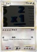 2 x 1