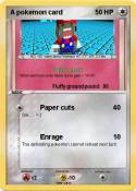 A pokemon card