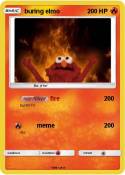 buring elmo