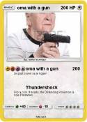 oma with a gun