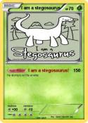 I am a stegosau