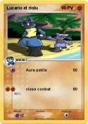 Lucario et riol