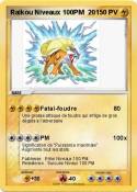Raikou Niveaux