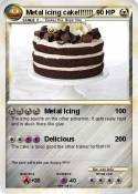Metal icing