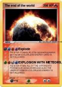 The end of the