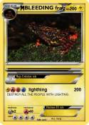 BLEEDING frog