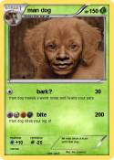 man dog