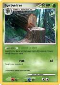 Bye bye tree
