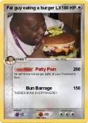 Fat guy eating