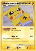 pikachu want