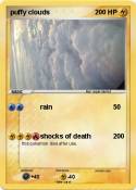 puffy clouds