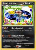 Cody's birthday