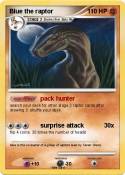 Blue the raptor
