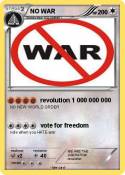 NO WAR