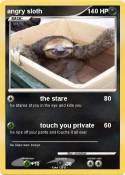 angry sloth