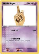 Middle finger