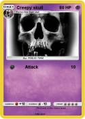 Creepy skull