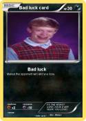 Bad luck card