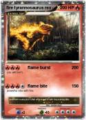 fire tyrannosau