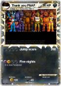 Thank you FNAF