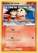 So Now You Know