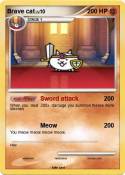 Brave cat