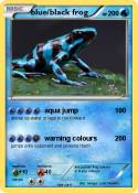 blue/black frog
