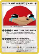 DE WAE HAS DIED